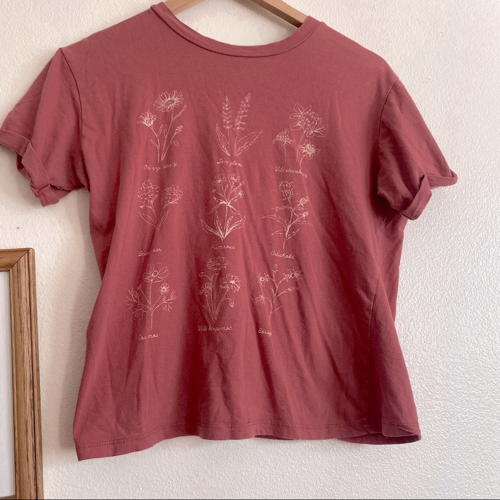 Wildflower Graphic Tee Crop Top